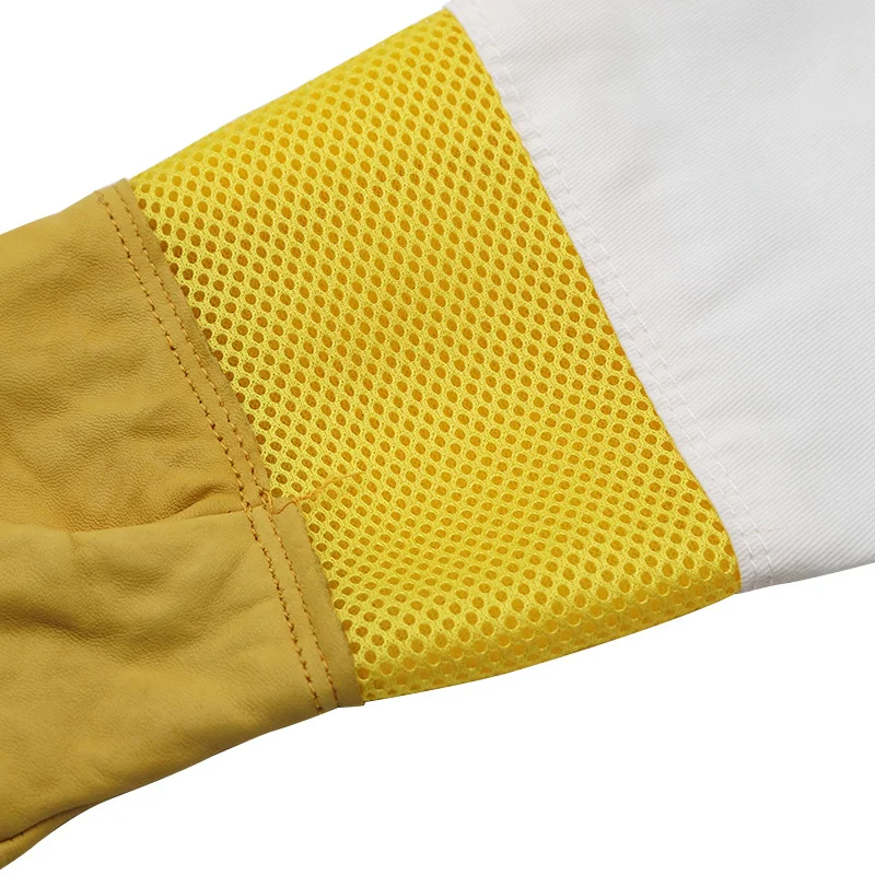 Beekeeping Gloves Short Mesh Protective Sleeves Breathable leather and Cloth Anti Bee Apiculture beekeeping gloves
