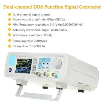 

15MHz 2 Channel DDS Arbitrary Waveform Function Pulse Signal Generator Frequency Meter JDS6600 JDH99