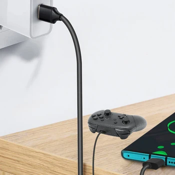 

3m 2 in 1 Charging Cable Type-C Cord Dustproof Portable Console Power Supply Gamepad Carrying Decor for PS5 Switch