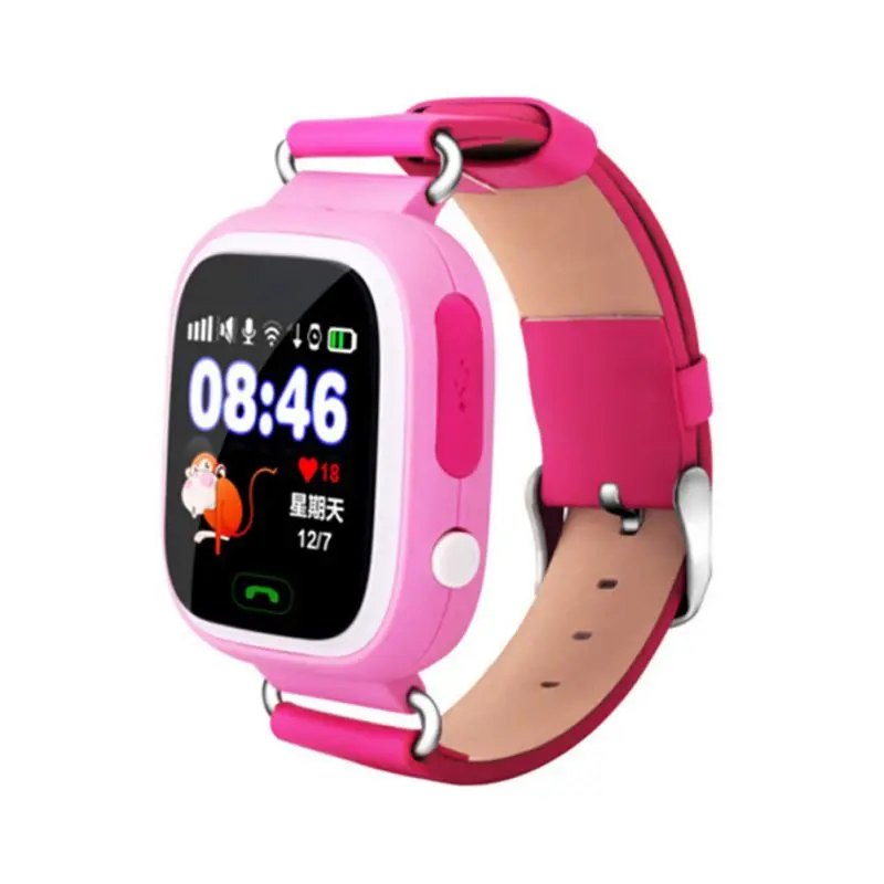 Q90 Children Smart Watch SIM Card Waterproof GPS Location 1.22inchTouch Screen Passometer Wristwatch Wearable Device Russian