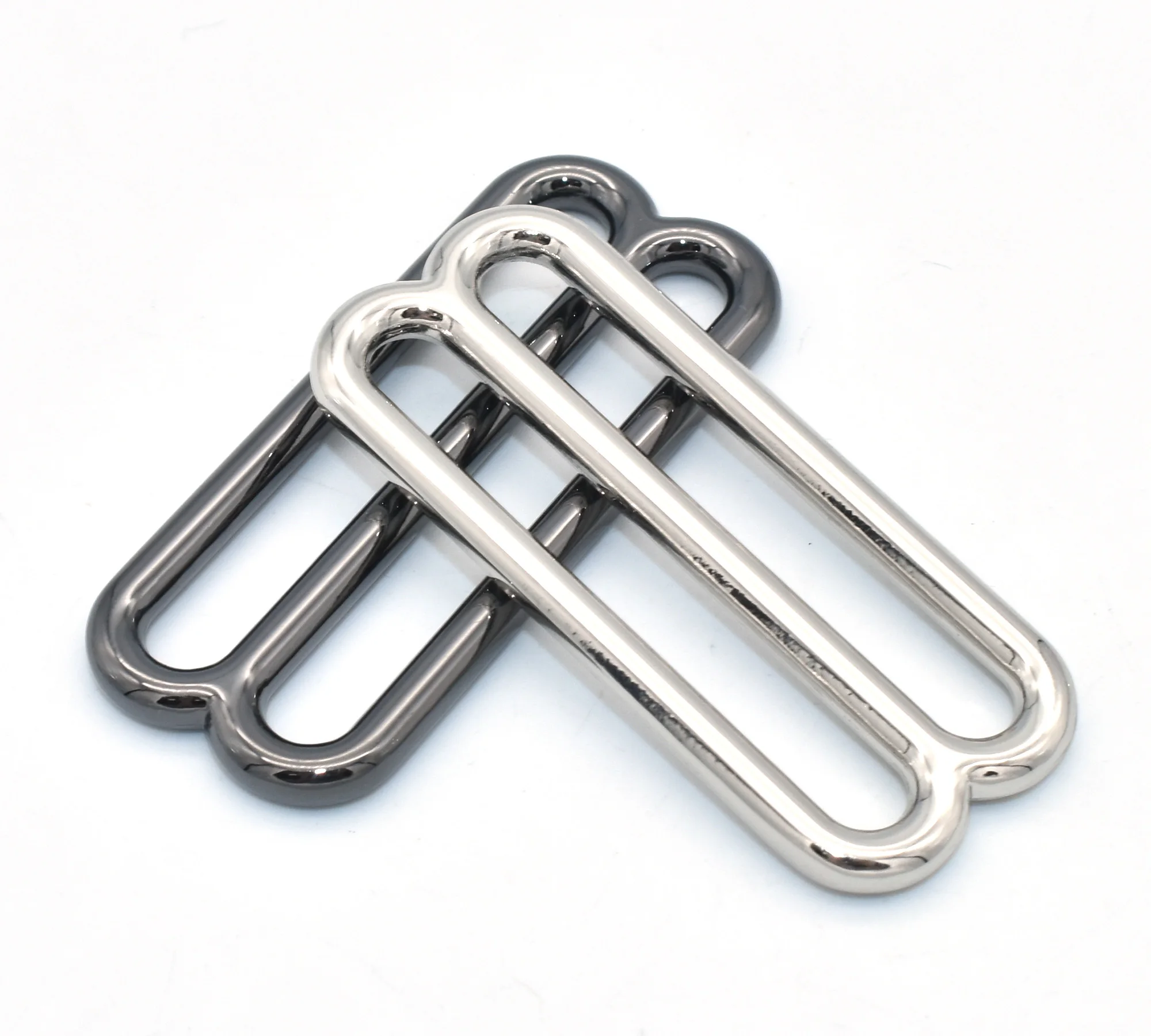 

2" Adjuster Buckle Silver/Gunmetal Slider Buckle Metal Release Buckle Belt Buckle Webbing Strap Handbag Backpack Purse Accessory