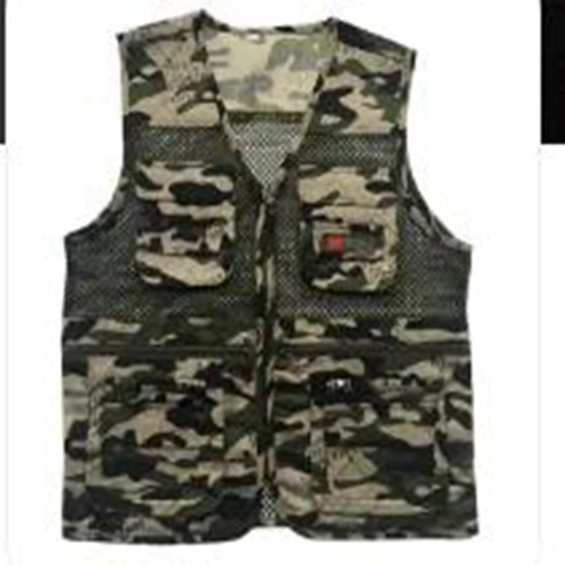 

Men Fishing Vests Quick Dry Multi Pocket Mesh Jackets Photography Outdoor Hunting Sport Hiking Vest Fish Waistcoat plus size 4XL