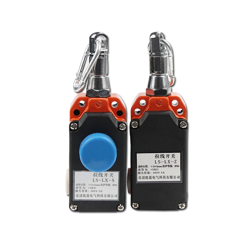 

Single Side Pull Wire / Pull Rope Emergency Stop Switch Manual Reset with Button zs7111 / 1svd ls-lx-s