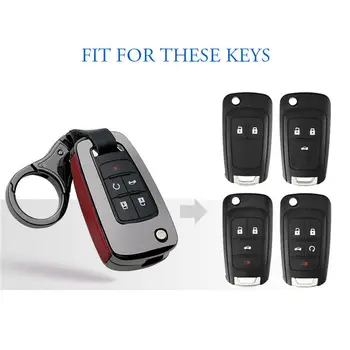 In lega di zinco custodia portachiavi in pelle per Buick Chevrolet Cruze Opel Vauxhall Astra J Corsa E insegne Zafira C Mokka Encore 2 In lega di zinco custodia portachiavi in pelle per Buick Chevrolet Cruze Opel Vauxhall Astra J Corsa E insegne Zafira C Mokka Encore - In lega di zinco custodia portachiavi in pelle per Buick Chevrolet Cruze Opel Vauxhall Astra