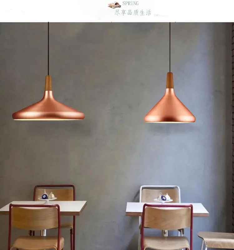 Nordic Retro Pendant Lights Modern Led Pendant Lamps Copper Hanglamp Aluminum luminaria for living room kitchen light fixtures