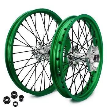 

BIKINGBOY 21" 18" MX Front Rear Wheel Rims Hubs 36 Spokes For Kawasaki KX250F KX450F 2006-2018 06-18 KX125 KX250 2006-2013