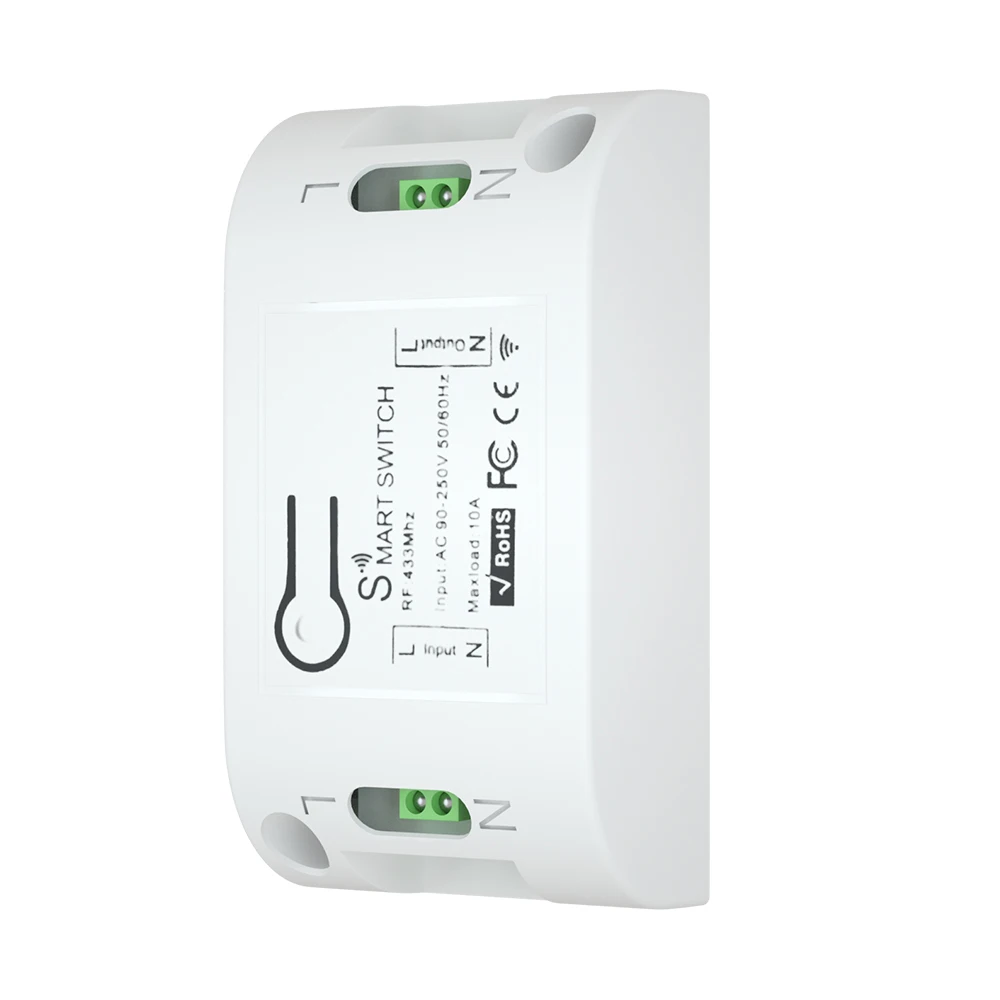  CACAZI Home Wall Panel Wireless smart push Switch Light button 433Mhz RF Remote Control AC 90-250V  - 4000148012946