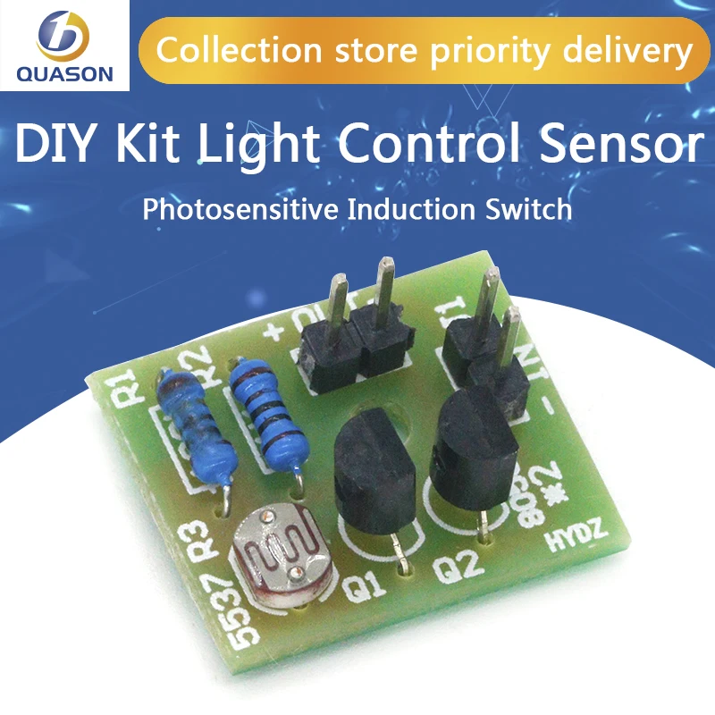 DIY Kit Light Control Sensor Switch Suite Photosensitive Induction Kits Electronic Trainning Integrated Circuit | Электронные