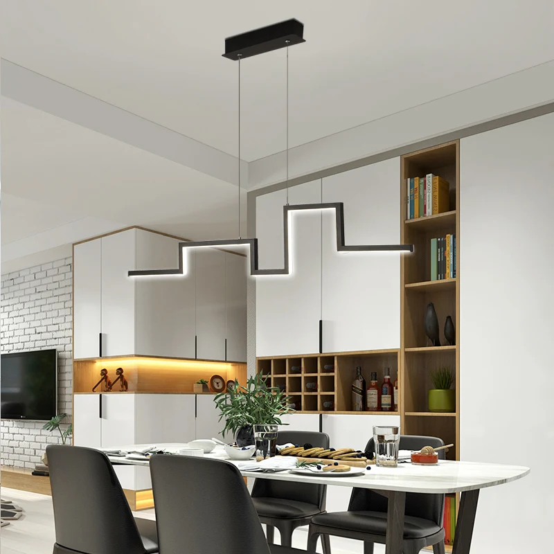 Modern Led Pendant Chandelier For Dining Kitchen Room Bar Suspension luminaire Avize Lustre Hanging Chandeliers for Office Cafe