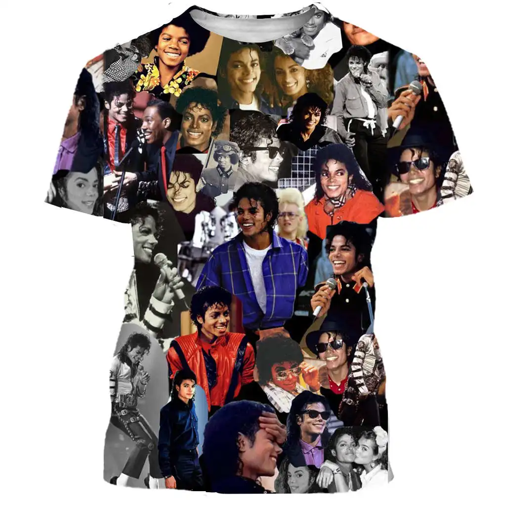 New classical Michael Jackson t shirt men women 3D printed fashion tshirt hip hop streetwear casual summer tops dropshipping - Цвет: 07