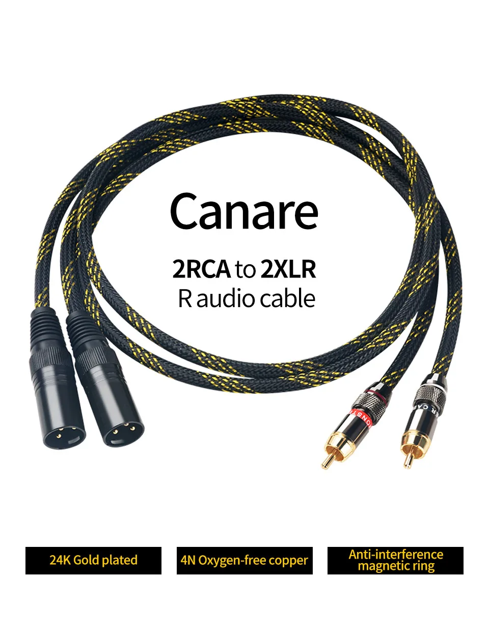 para XLR, Cabo De Áudio Hi-Fi Premium, Cabo De Interconexão