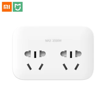 

Xiaomi Mijia Converter Electric Power Strip 2 Sockets Plug 2 Individual Switches Control Travel Trip Adapter For Home Office