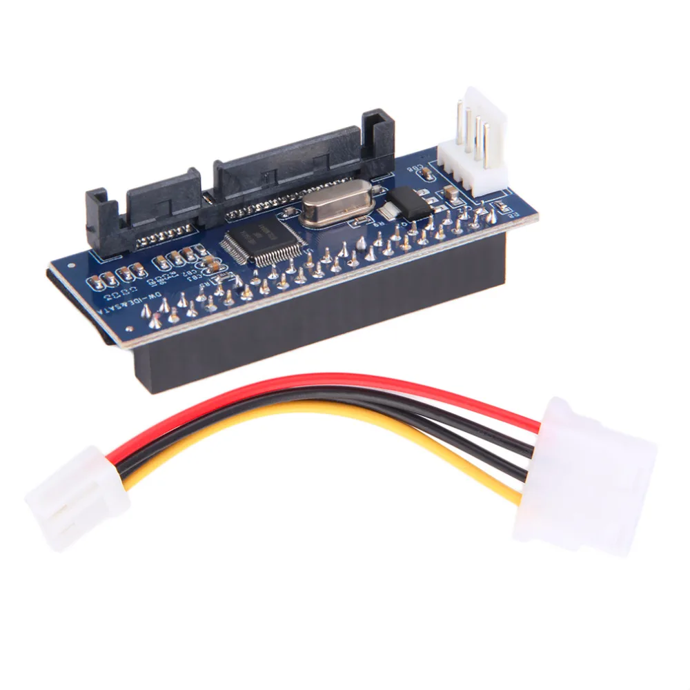 

40-Pin IDE Female To SATA 7+15Pin 22-Pin Male Adapter PATA TO SATA Card