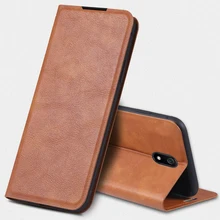 Кожаный чехол-бумажник в стиле ретро с подставкой и откидной крышкой для Xiaomi Redmi 8A, чехол-книжка с магнитной застежкой и отделениями для карт