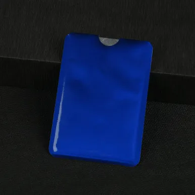 6PCS G HJKL 6 шт. Rfid кошелек блокирующий замок держатель для банковских карт Id Чехол для банковских карт защита металлический кредитный NFC Держатель алюминий 6,3*9,1 см - Цвет: 6PCS G