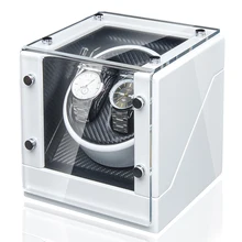 5 Modes Double Watch Winder Box for All Automatic Mechanical Watches with Quiet Mabuchi Motor White Color AAA Quality