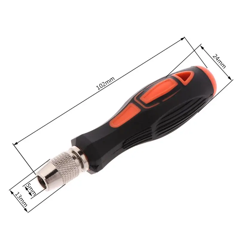 Durable 801 Screwdriver Bit Handle for 5MM Round Electric Screwdriver Bits Tool Accessories