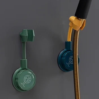 

Universal Adjustable Hand Shower Holder Suction Cup Holder Full Plating Shower Rail Head Holder Bathroom Bracket Not Fall Off