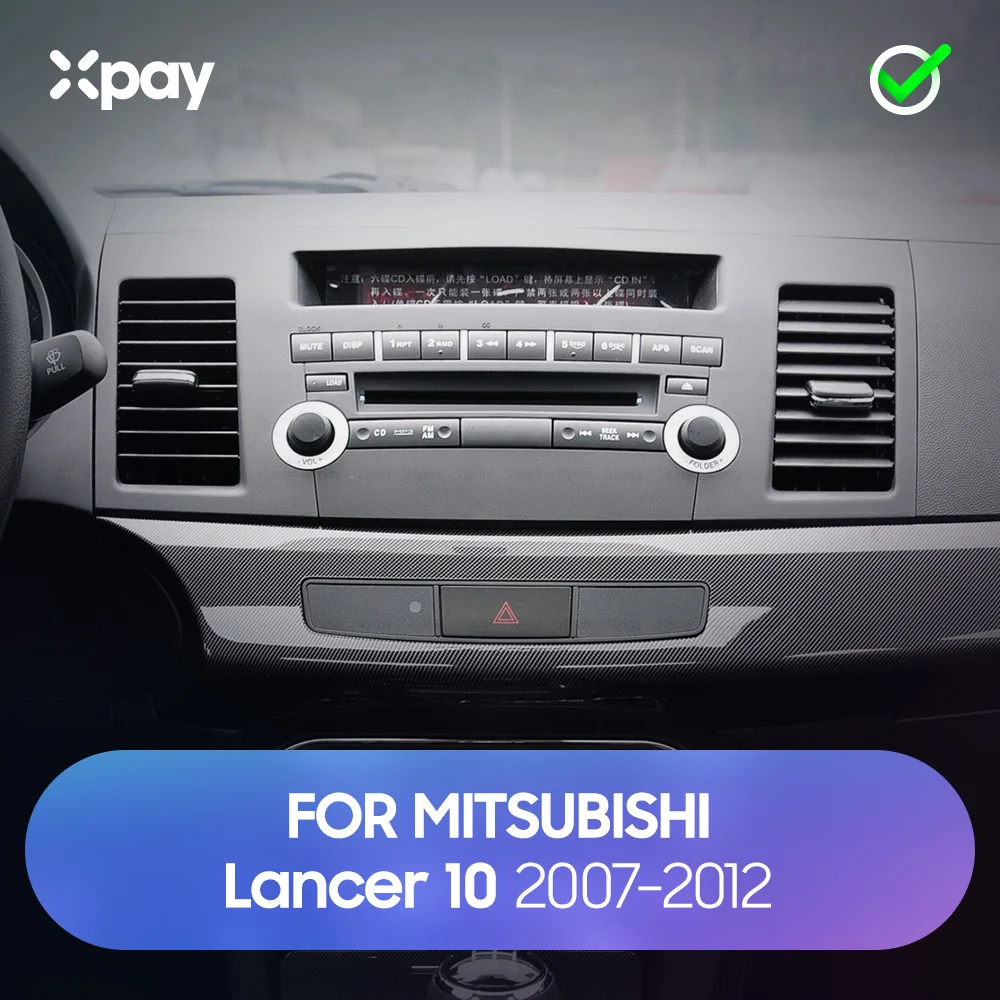 XPAY 10 1 дюймовый 2din автомобильный Радио приборная панель для Mitsubishi Lancer 2007 2008 2009 2010