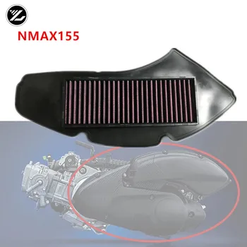 Dla Yamaha N-MAX NMAX 125 155 NMAX125 NMAX155 2015 2016 2017 2018 2019 filtr do czyszczenia filtra motocykla Element N MAX tanie i dobre opinie YALN 1inch PU Leather Filtry powietrza i systemów 0 3kg