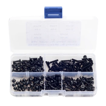 

250Pcs M3 Steel with Black Six-Lobed Torx Head Countersunk Screws
