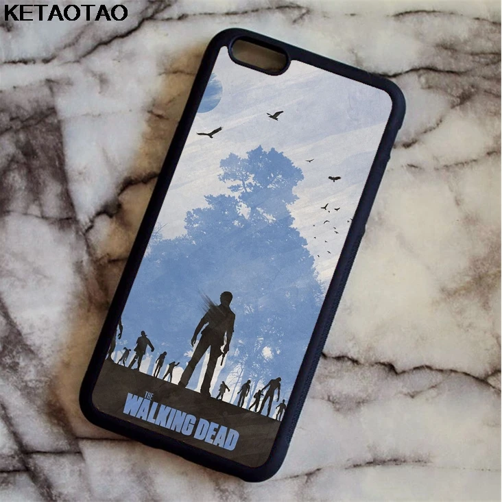 Чехол KETAOTAO The Walking Dead Rick Zombie для samsung galaxy S4 S5 S6 S7 S8 S9 S10 edge Note из мягкого ТПУ резины и силикона - Цвет: Черный