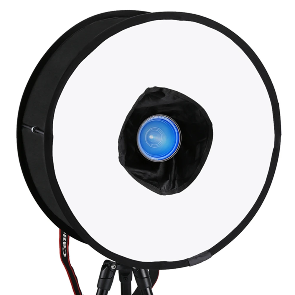 Cheap Chance for  5cm Ring Softbox Speedlight Round Style Flash Light Shoot Soft All Camera Universial box Foldable S