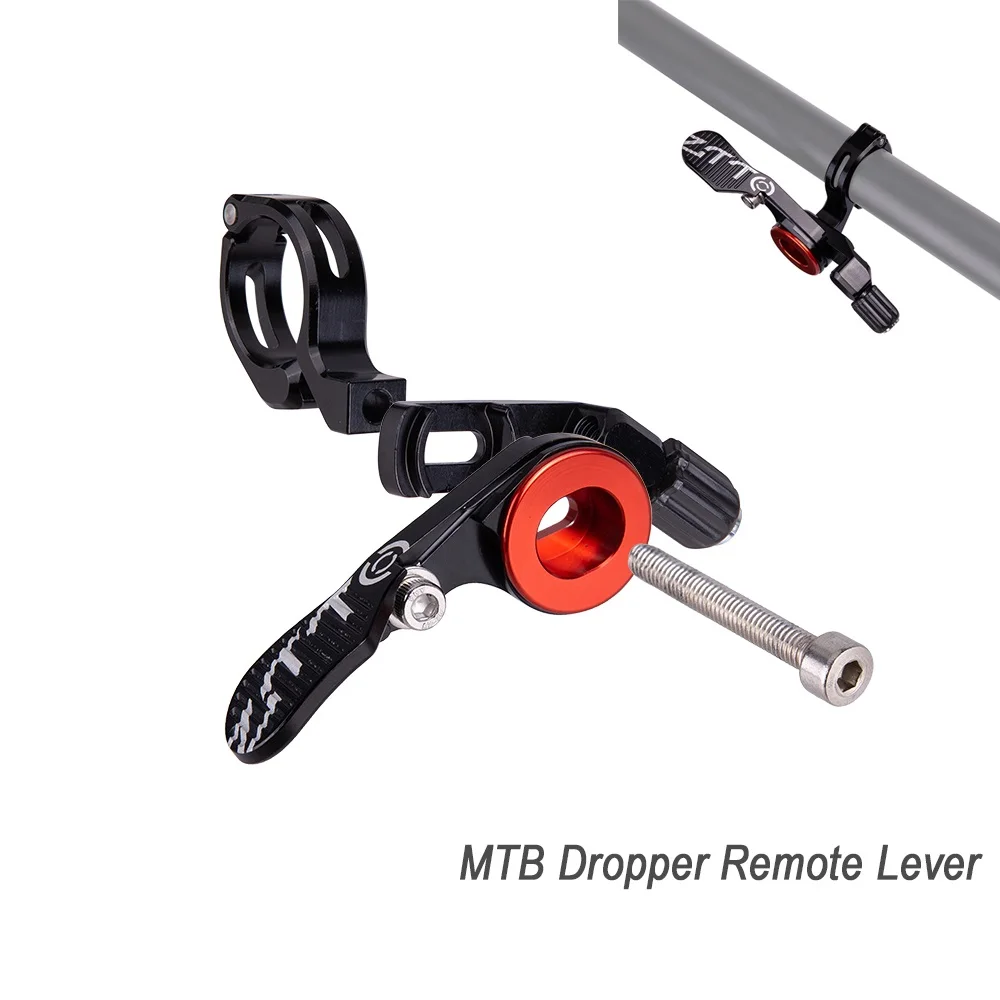 Black Red MTB стойка для сидения дроппер пульт дистанционного управления дроппер дорожный велосипед регулируемая стойка сиденья падение механический рычаг дистанционного управления Универсальный рычаг переключения - Цвет: Black Red