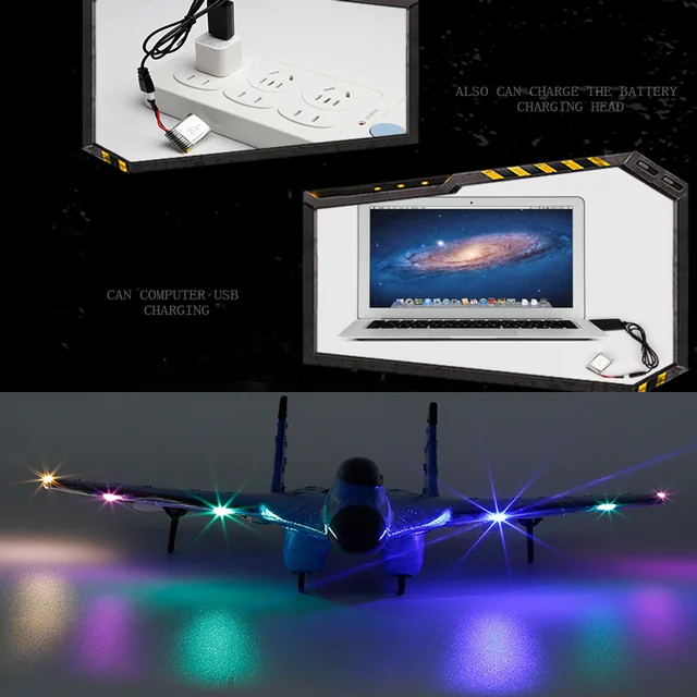 New SU-35 PRO RC Plane Large Battery Avion RC Model Gliders With Remote Control Drones UAV Kid Airplane Children Gift Flying Toy 4