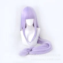 Perruque De Cosplay princesse endormie dans le château des démons pour femmes, 120 cm, faux cheveux violets