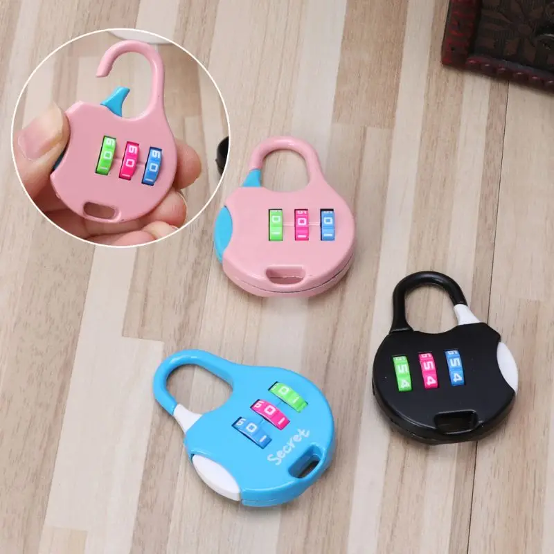 

3 Digit Combination Padlock for Jewelry Box Bag Diary Drawer Security Parts