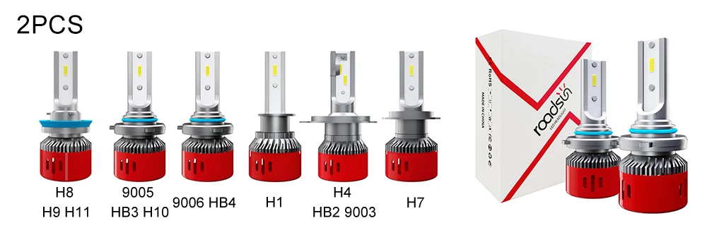 Новые автомобильные фары h7 Светодиодные Автомобильные фары 12V 60W 6000LM 6000K H1H7 H4 HB2 9003 H8 H9 H11 9005 HB3 H10 9006 HB4 автомобильные лампы