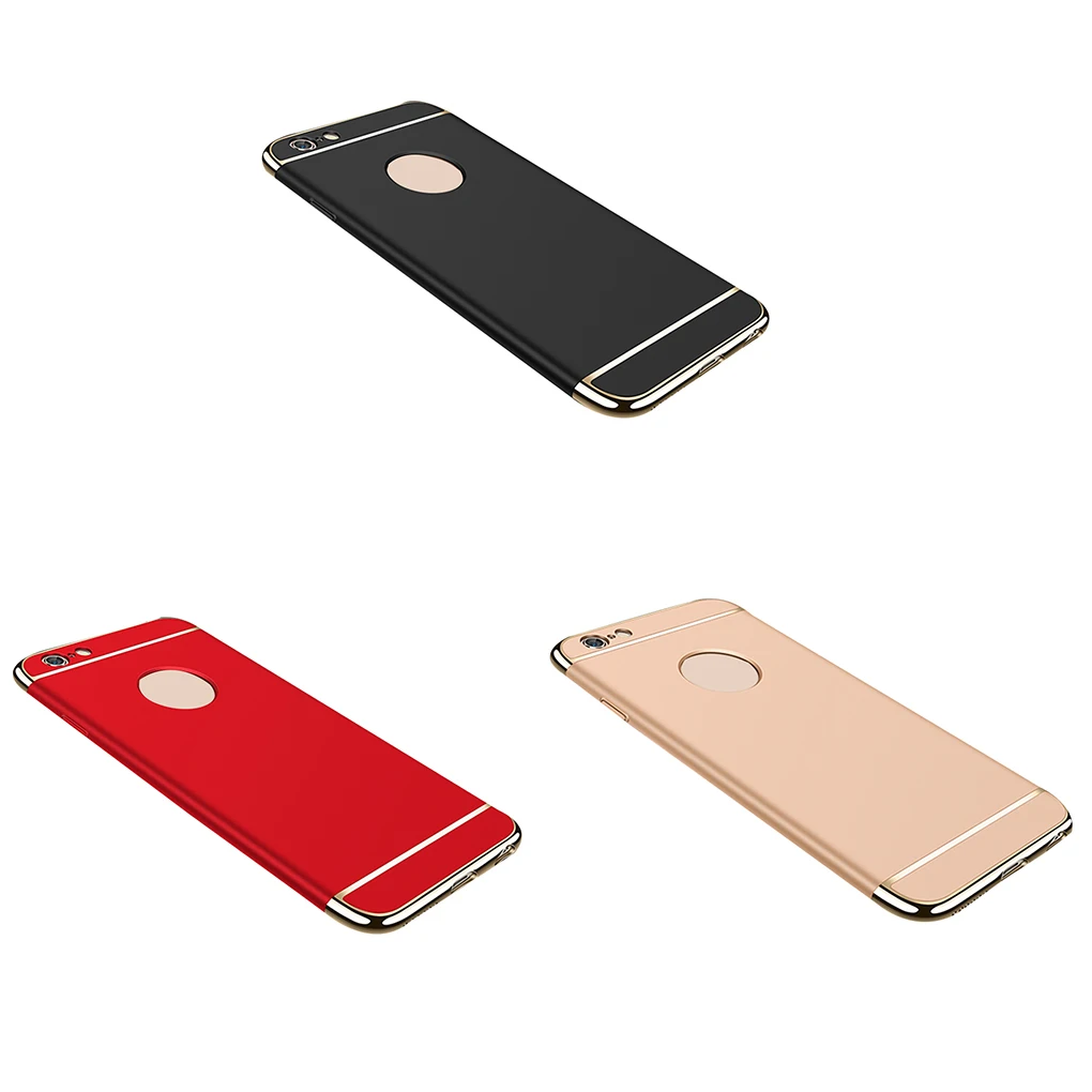 

Replacement for iPhone6/6s 7/8 8plus/X Hard Case Electroplate Thin Shockproof Protective PC Cover