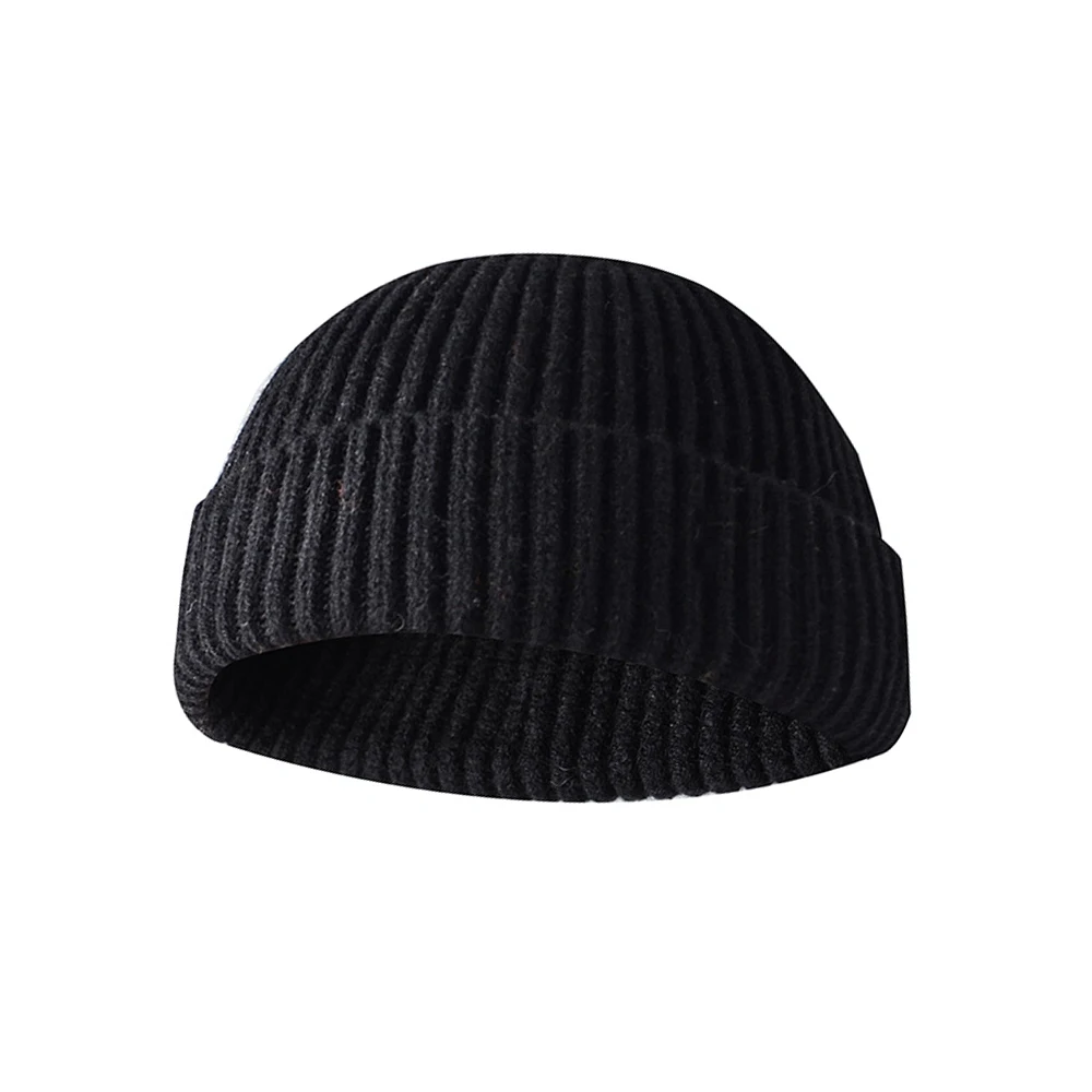 Популярные зимние шапки для мужчин, вязаная теплая шапка, Уличная Повседневная шапка, одноцветная шапка в стиле хип-хоп, женская шапка,, Прямая поставка - Цвет: 2
