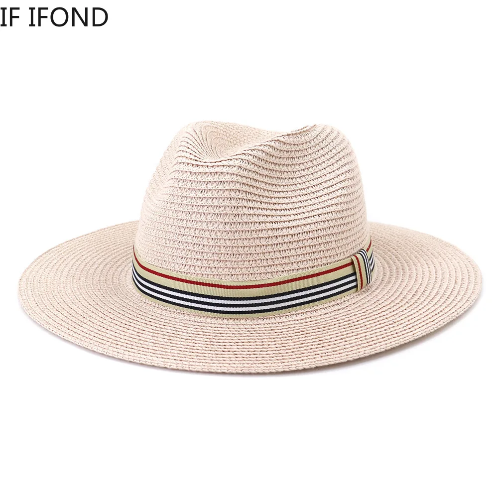 Women Wide Brim Sun Hats 2021 Spring Summer Fashion Panama