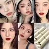 QIBEST Lip Gloss 8 Colors Nude Matte Chocolate Lipstick Waterproof Long Lasting Women Red Lip Tint Velvet Lip Glaze Cosmetics 6