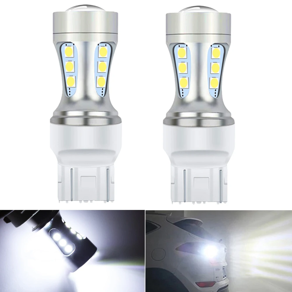 2X T20 7443 W21/5W 7440 W21W LED Bulbs Car Reverse Light for BMW E53 E70 F10 F30 F20 E87 M3 M5 E60 E90 E91 E92 E36 E30 E39 E46 | Автомобили