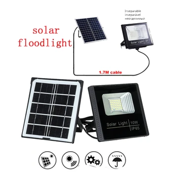 

Outdoor Solar Rechargeable Wall lamp LED Garden light Night Energy Saving Waterproof Security lighting floodlight light control