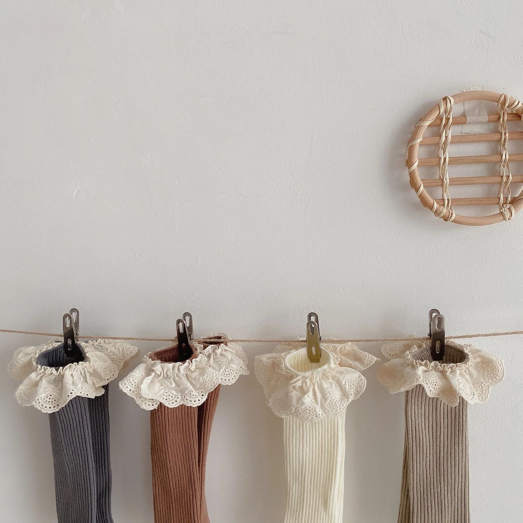 4 Pairs/lot New Baby Girls Socks Long Socks Kids Knee Length Soft Cotton Baby Socks Kids 0-8 Years Knee High Socks