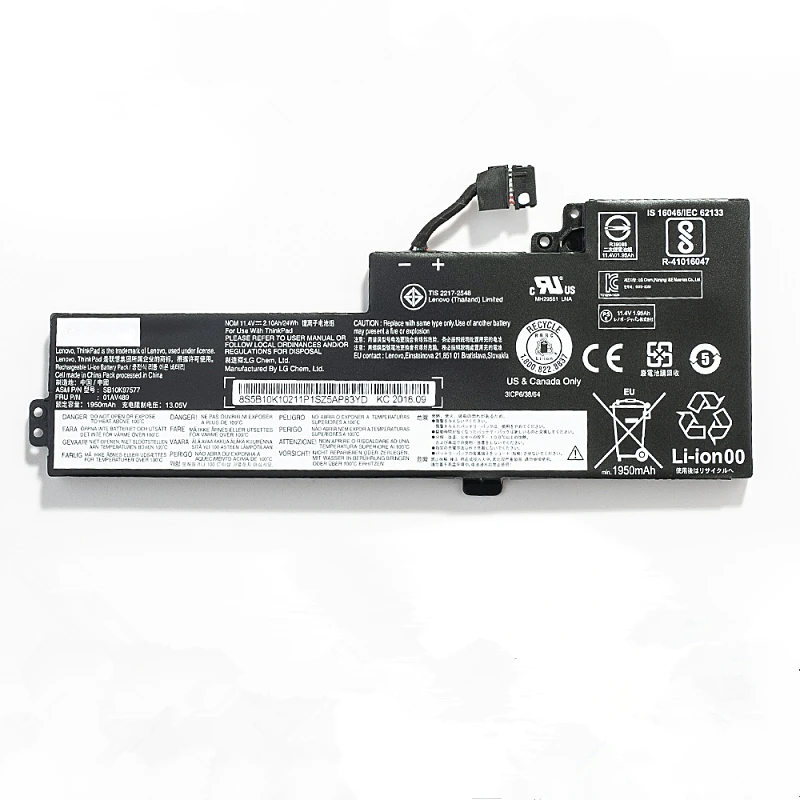 Аккумулятор для ноутбука Lenovo ThinkPad T470 T480 A475 A285 01AV419 01AV420 01AV421 01AV489 SB10K97576