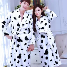 Фланелевый Халат-кимоно для влюбленных, мягкая одежда для сна, утолщенная Пижама, ночная рубашка Lougne, повседневная мужская и wo Мужская Ночная рубашка, Сексуальная Домашняя одежда