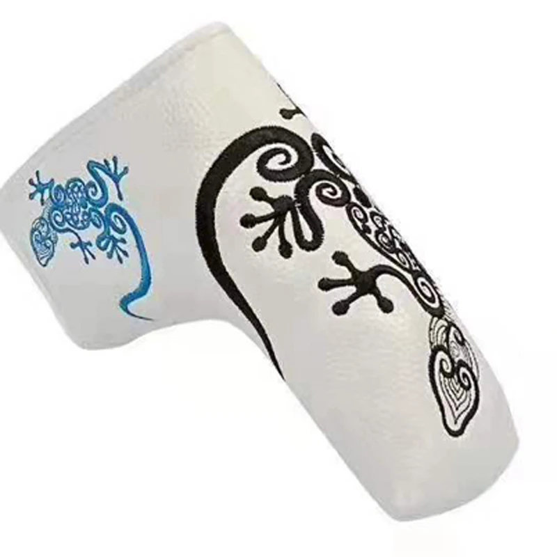 

1PCS PU Golf Headcover Putter Cover Blade Golf Head cover For Golf club Activity Green Four Leaf Clover Accessories Free shippin