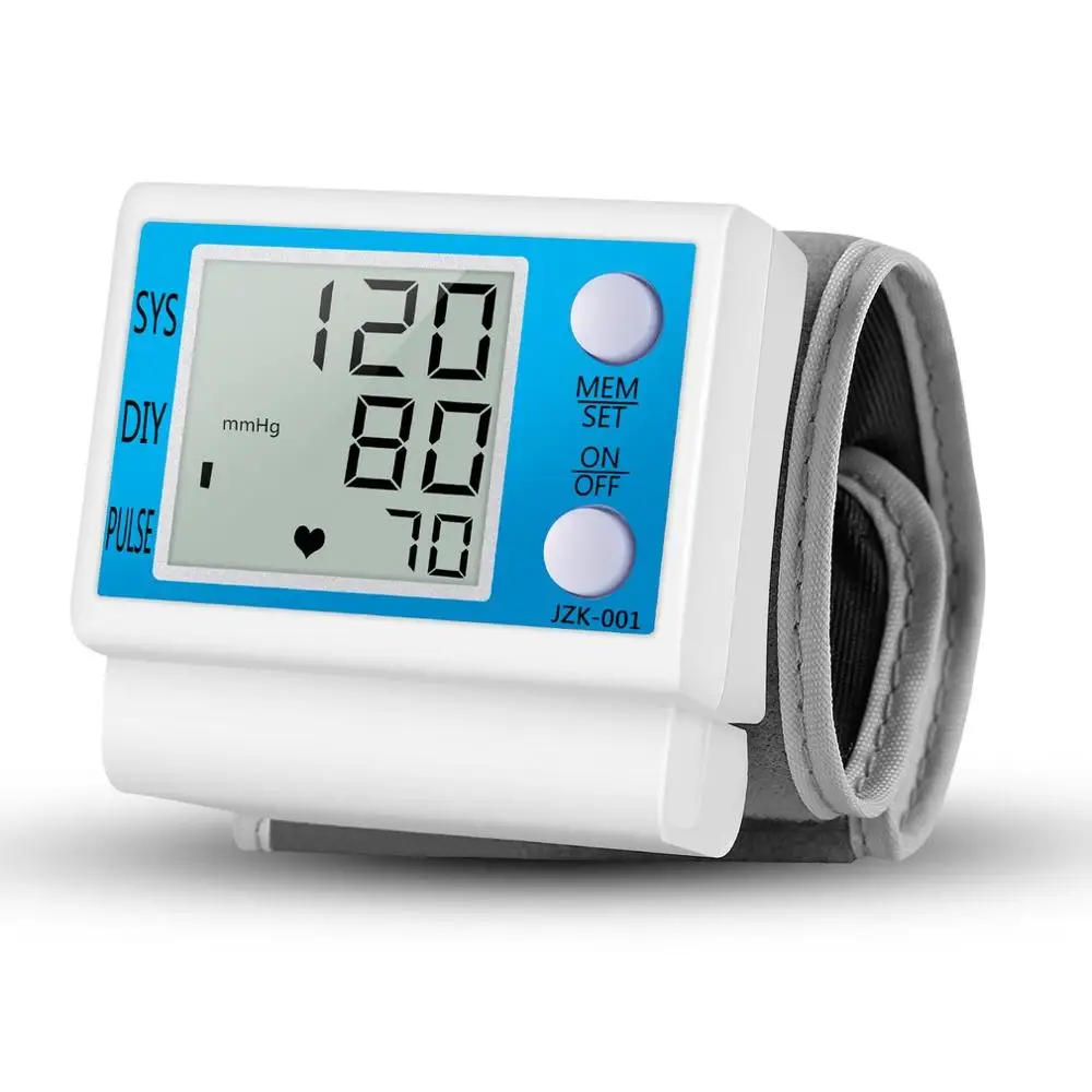 

LCD Digital Automatic Wrist Blood Pressure Monitor Heart Beat Pulse Meter