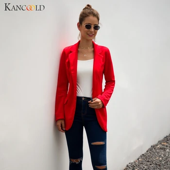 

KANCOOLD coats MINIMALIST STYLE Loose Top Long Sleeve Casual Jacket Ladies Office Wear fashion coats and jackets women 2019Sep20