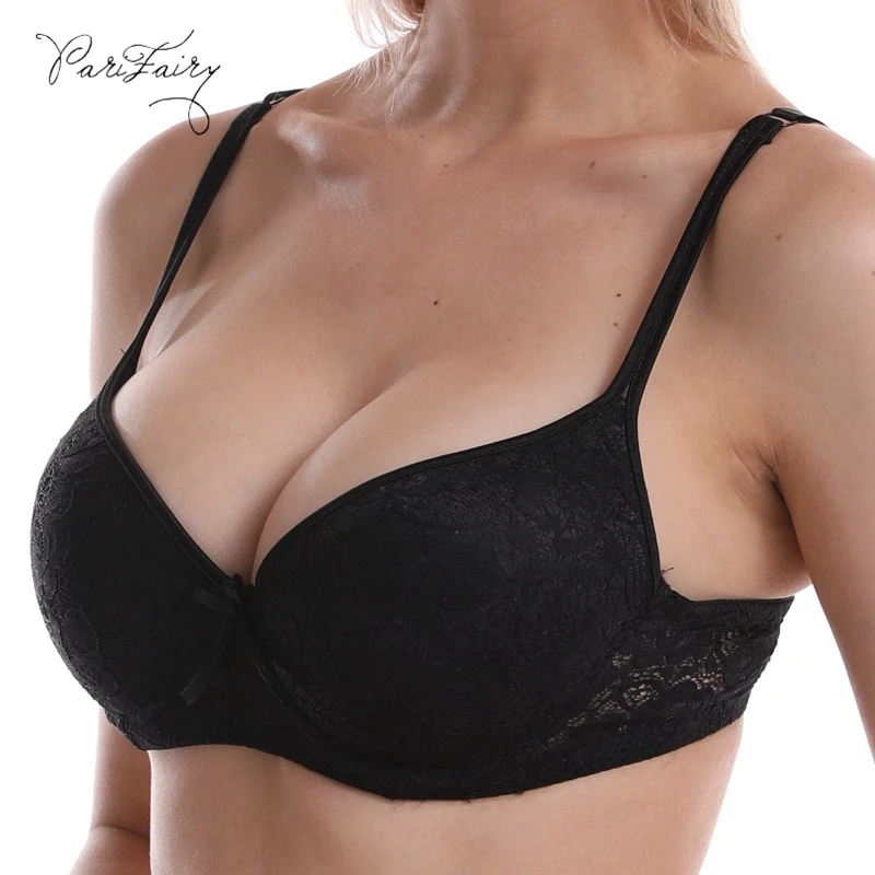 Articulation arkitekt Etableret teori PariFairy Black Mystery Lace Sexy Bra Push Up Bh Plus Size Women Lingerie  Lace Brasier Mujer Intimates Plus Size 44C 46C 48C 50C|Bras| - AliExpress