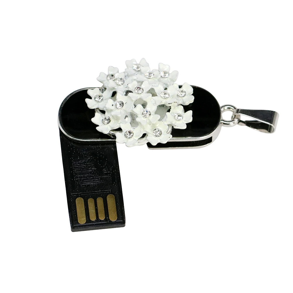 Водонепроницаемый Usb флэш-накопитель 32 Гб Кристалл Алмаз Любовь цветок Флешка 64 Гб Usb флешка 128 ГБ флеш-накопитель 16 Гб флэш-диск милый подарок