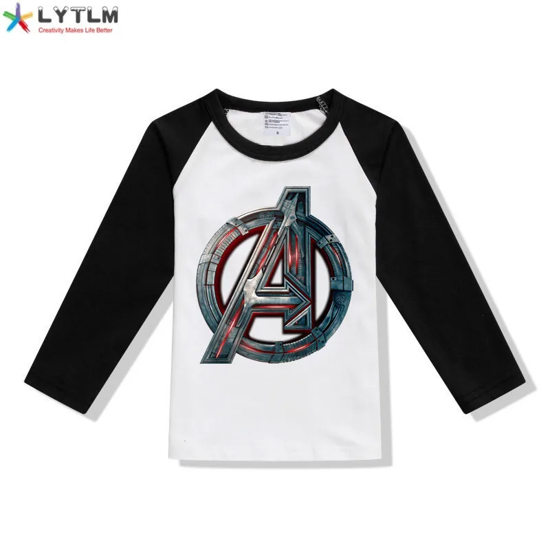 LYTLM футболка «мстители» футболка для мальчиков с надписью «Thor Endgame» футболка Marvel для детей, футболка «Железный человек», «Тони Старк» Футболки «Stark Industries» - Цвет: CX Raglan Black