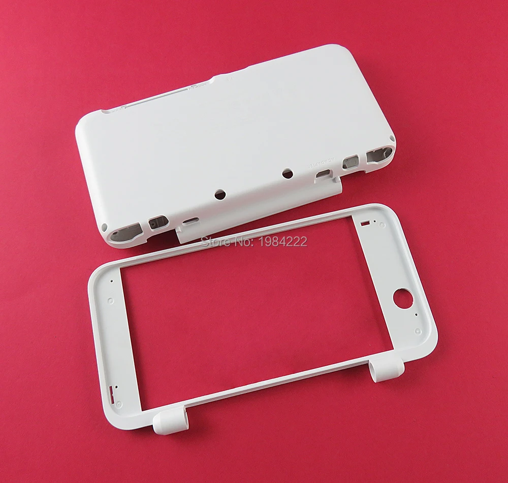 For New 2DS XL 2DS LL White Plastic Housing Shell Case Replacement Part Plate Set