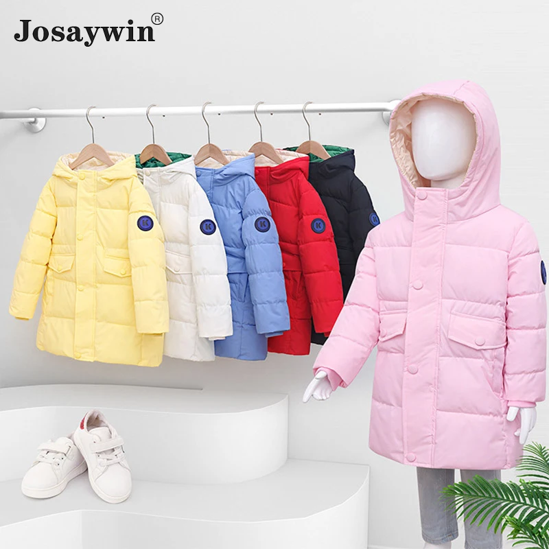

New Arrivals Long Winter Jacket for Kids Boys Hooded Parkas Coat Puffer Jacket Warm Winter Jacket Girls Coats Children's Jackets