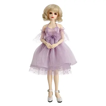 

1/4 BJD Dolls Kassia Female Makeup Ball Joint Doll with Brown Eyes and Full Clothing Fahion Toy Gift For Birthday - Pink Skin